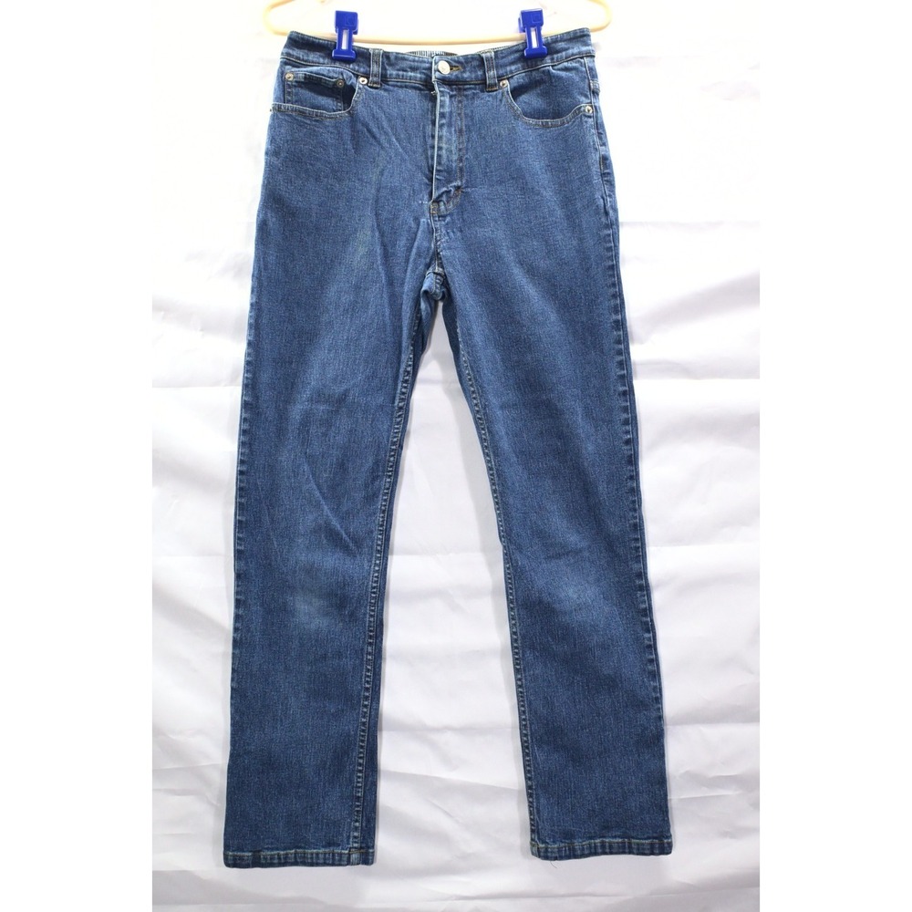 Vintage Tommy Hilfiger Jeans Women's Size 12 Straight Leg Blue Denim Y2K Classic